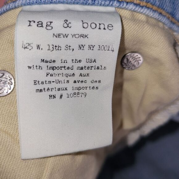 * RAG & BONE low rise faded distressed jeans Final Discount - Picture 5 of 8